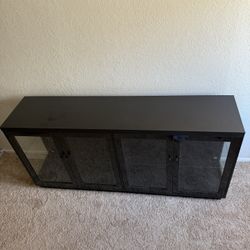 Glass Display Cabinet & Entertainment Stand 