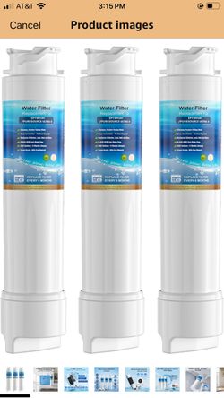 EPTWFU01 Water Filter Replacement, Compatible with Frigidaire EPTWFU01, Pure Source Ultra II, EWF02 x2