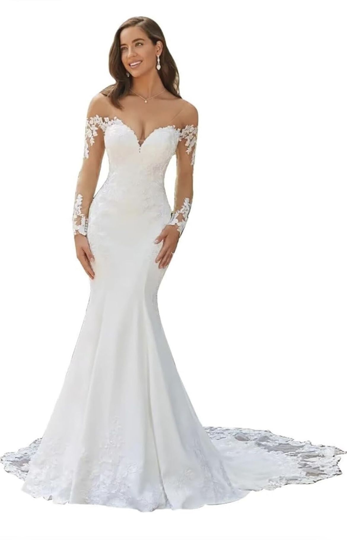Lace Sleeve Wedding Dress