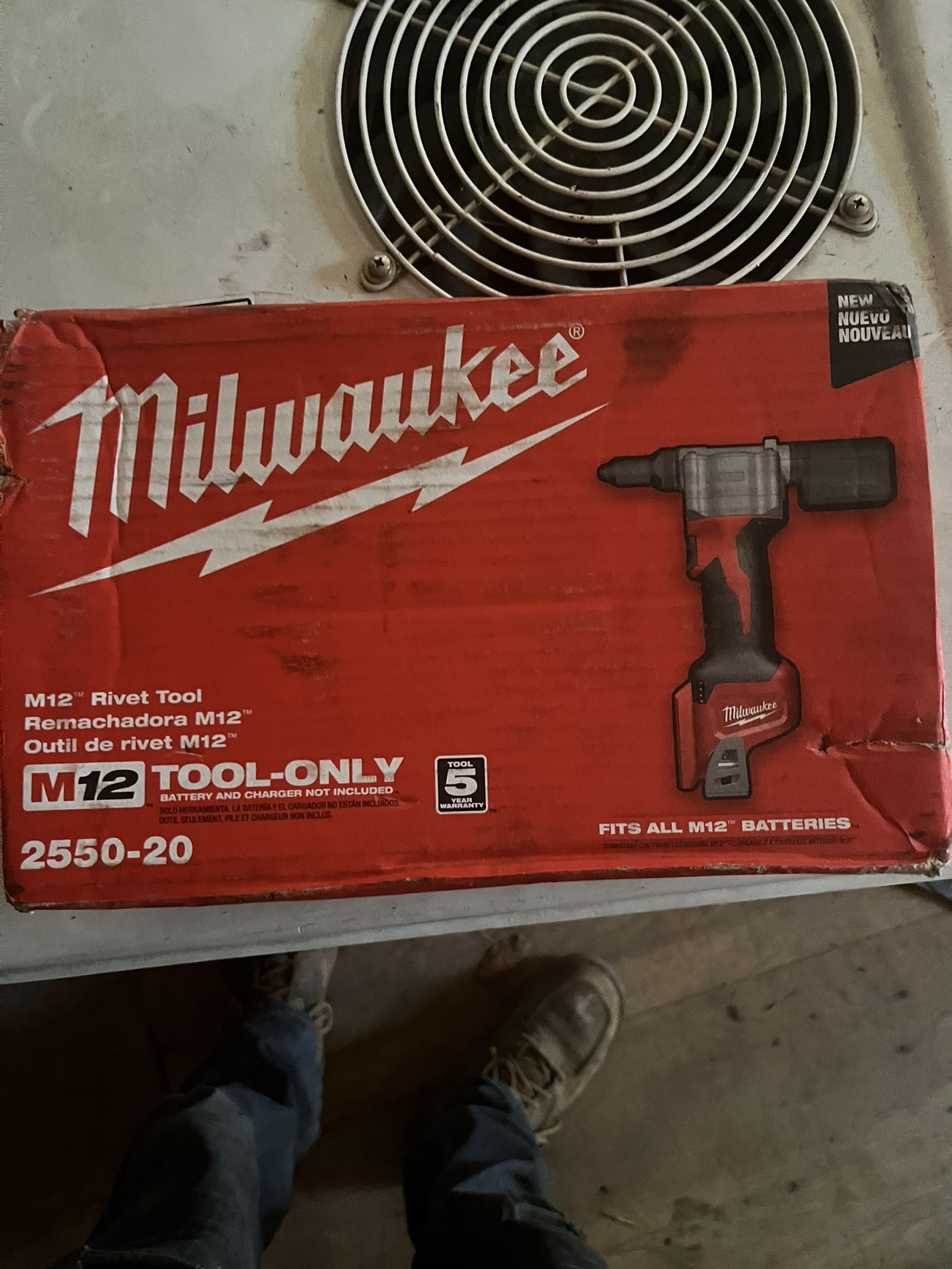 M12 Rivet Gun….New In Package