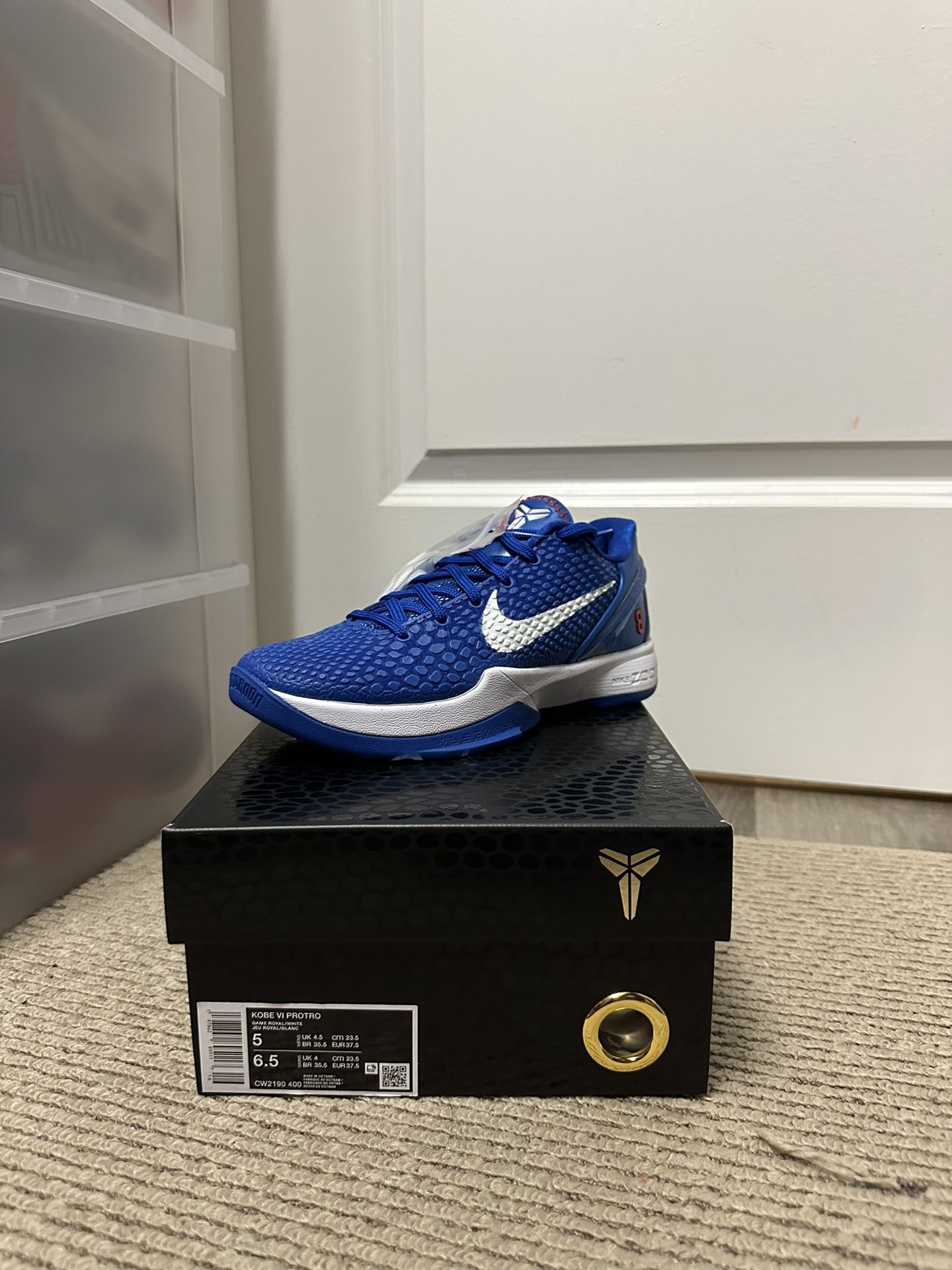 Nike Kobe 6 Protro Dodgers Size 5