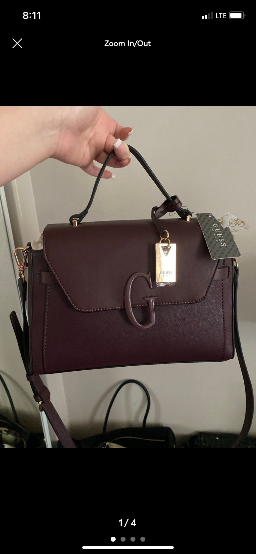 Burgundy GUESS Purse Brand New With Tags