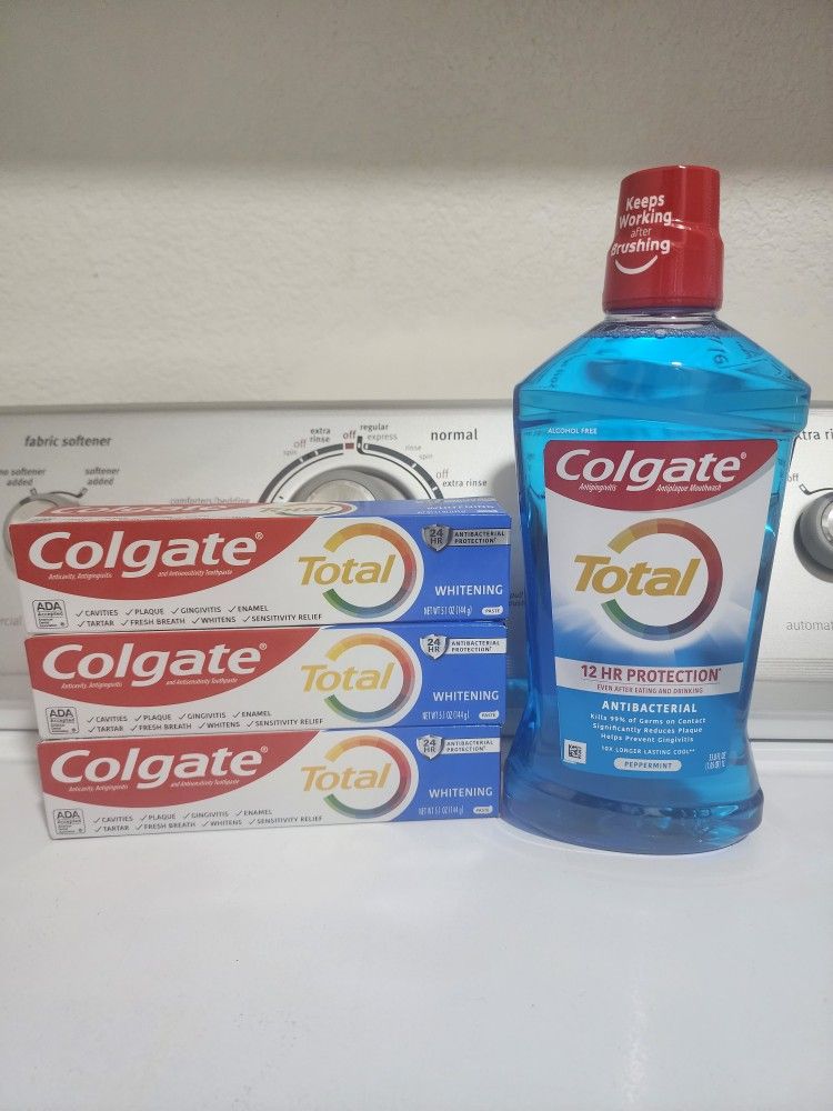 $10 for all. Colgate Toothpaste 5.1 oz and Mouthwash 1L. Please, READ DESCRIPTION.  Hablo español.