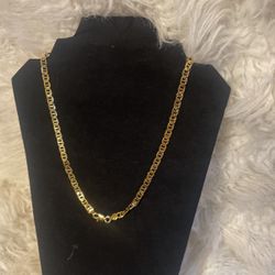 18Karats Gold Filled Link Necklace 