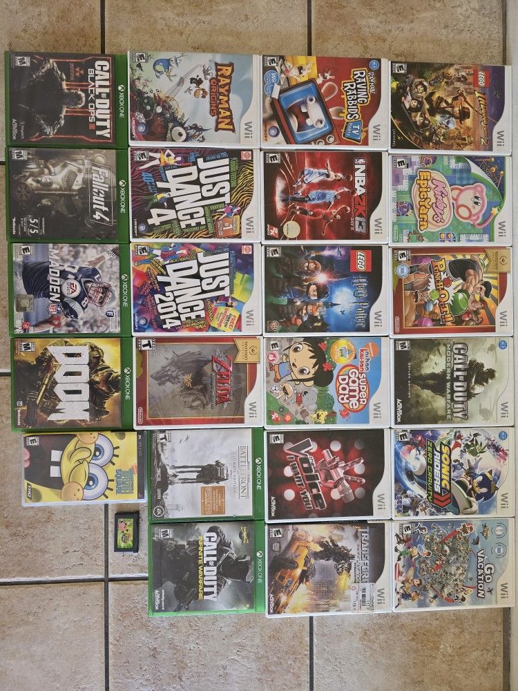 24 GAMES - Wii, Xbox ONE, PSP