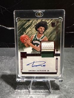 Andre Jackson Jr. NBA Panini Elegance RC Auto Patch Card /99