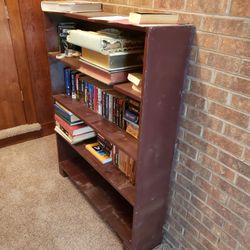Solid Wood 5-Shelf Bookcase – 52.5" Tall