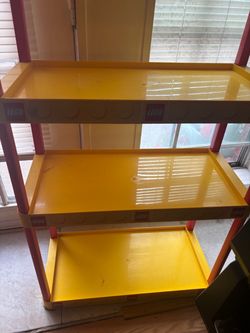 Vintage Lego display shelf