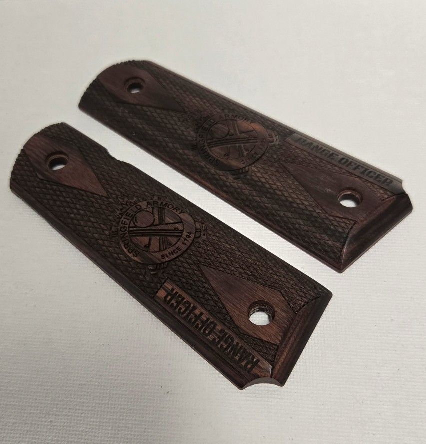 SPRINGFIELD 1911 RANGE OFFICER COCOBOLO GRIP PANELS