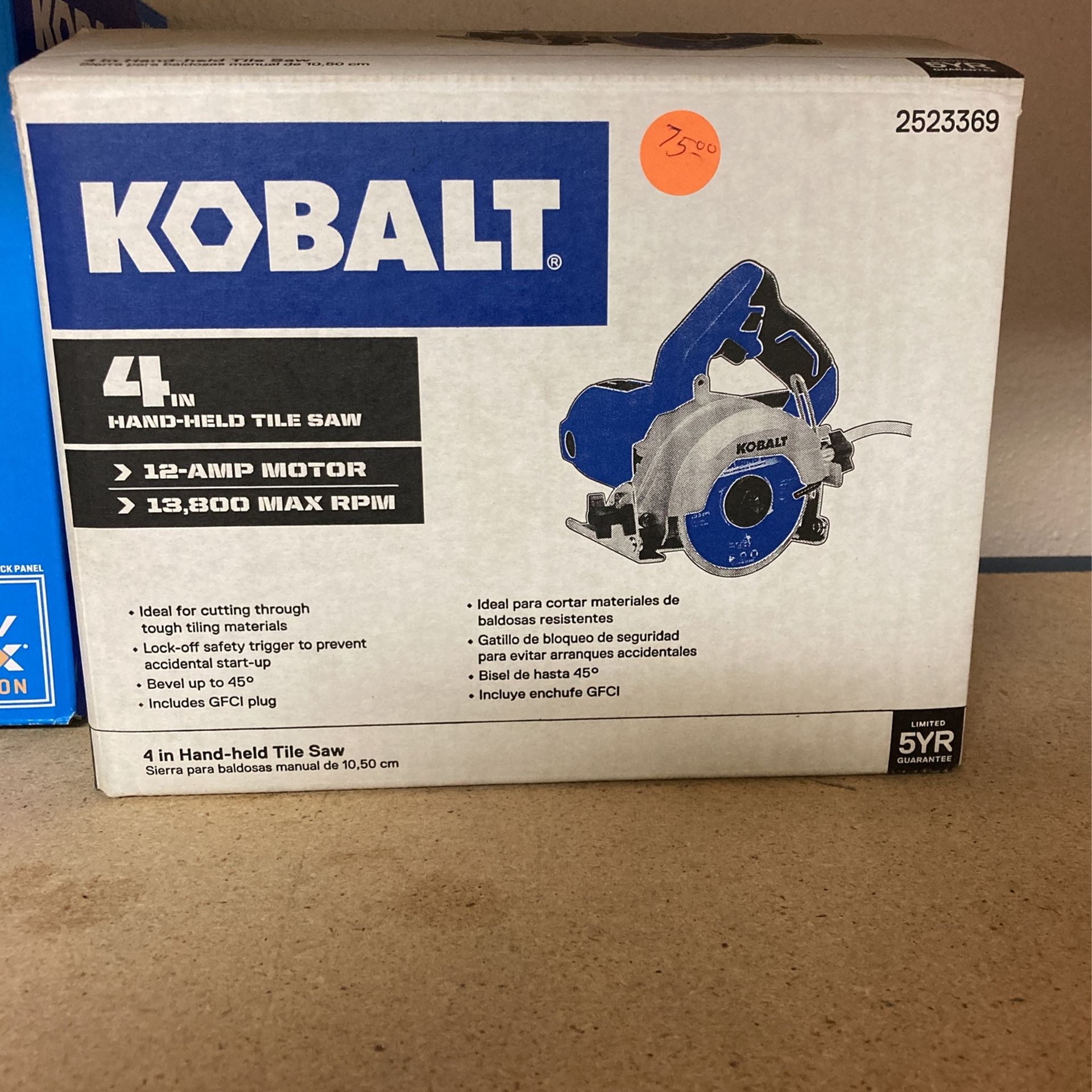 Kobalt Hand Held Tile Saw