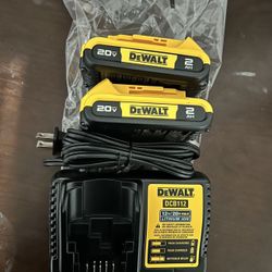 2 Batería + Cargador  Dewalt 
