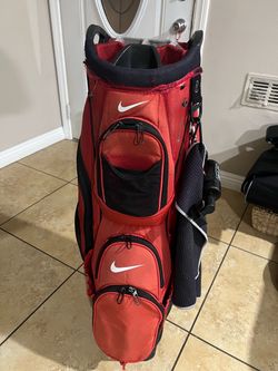 Nike 14-Way Golf Cart Bag Red and Black