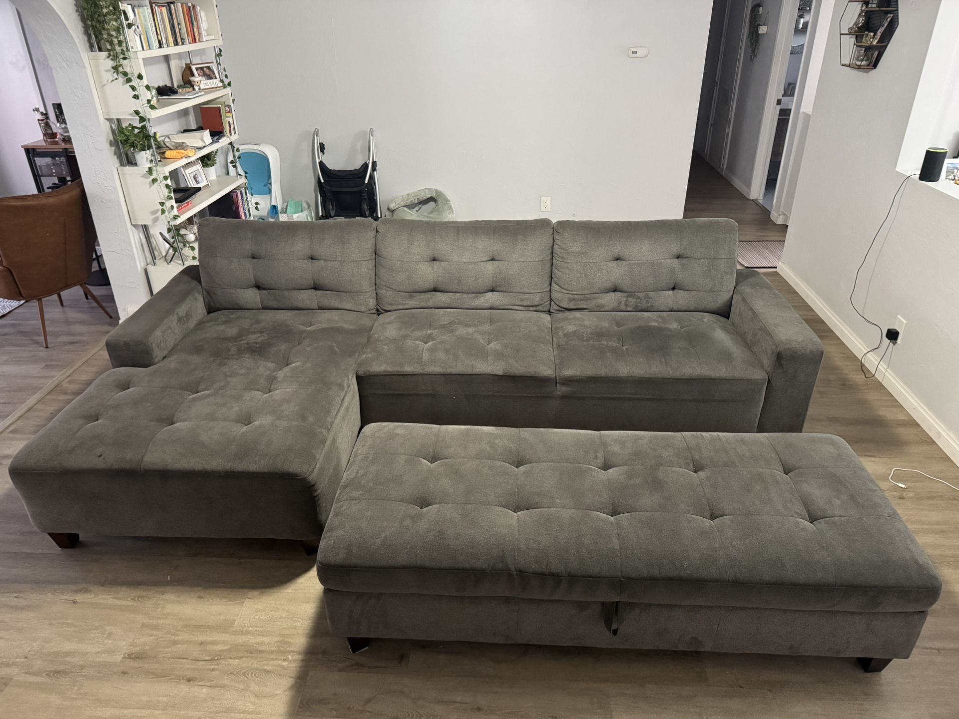 Grey Thomasville Sectional Couch