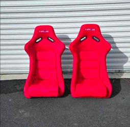 NRG Innovations Racing Bucket Seats Asientos Deportivos Universales