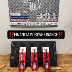 KNIPEX 8” Long Nose Pliers w/ Cutter(CADA UNO)**(FINANCIAMOS/WE FINANCE)**