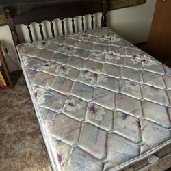 Full Size Mattress, Frame, Headboard