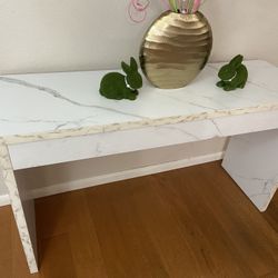 Entry Table/ Desk Or Vanity. Style Marble 