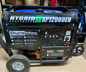 New Duromax, XP 12000EH generator – dual fuel-12,000 W-never used