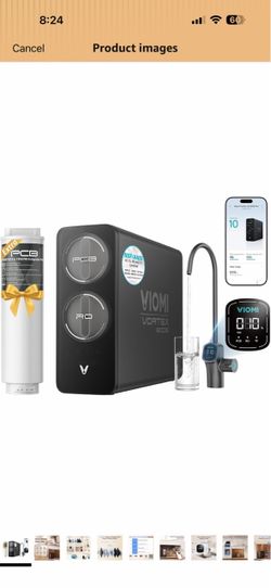 VIOMI V8 PRO 800GPD Under Sink RO System, Tankless RO Water Filtration