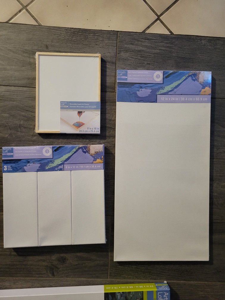 Various Sized Art Canvases
