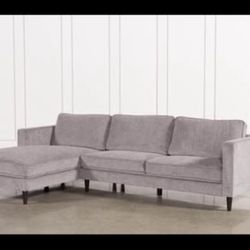 Grey L-Shaped sectional LAF