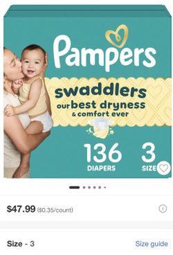 Pampers size 3 (136 ct)