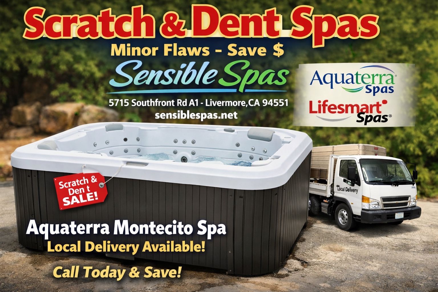 Scratch And Dent Spas Hot Tubs Save $ Livermore Sensible Spas