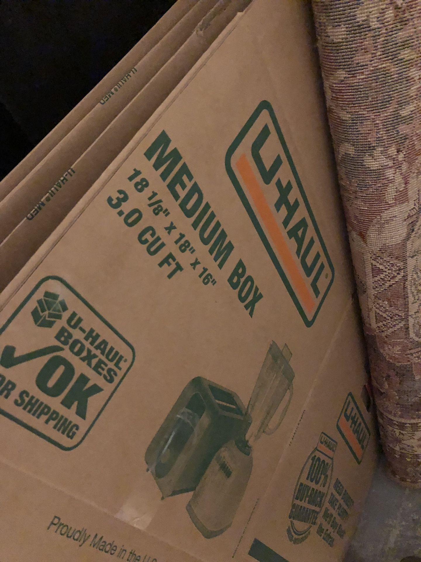 Moving boxes -medium and small