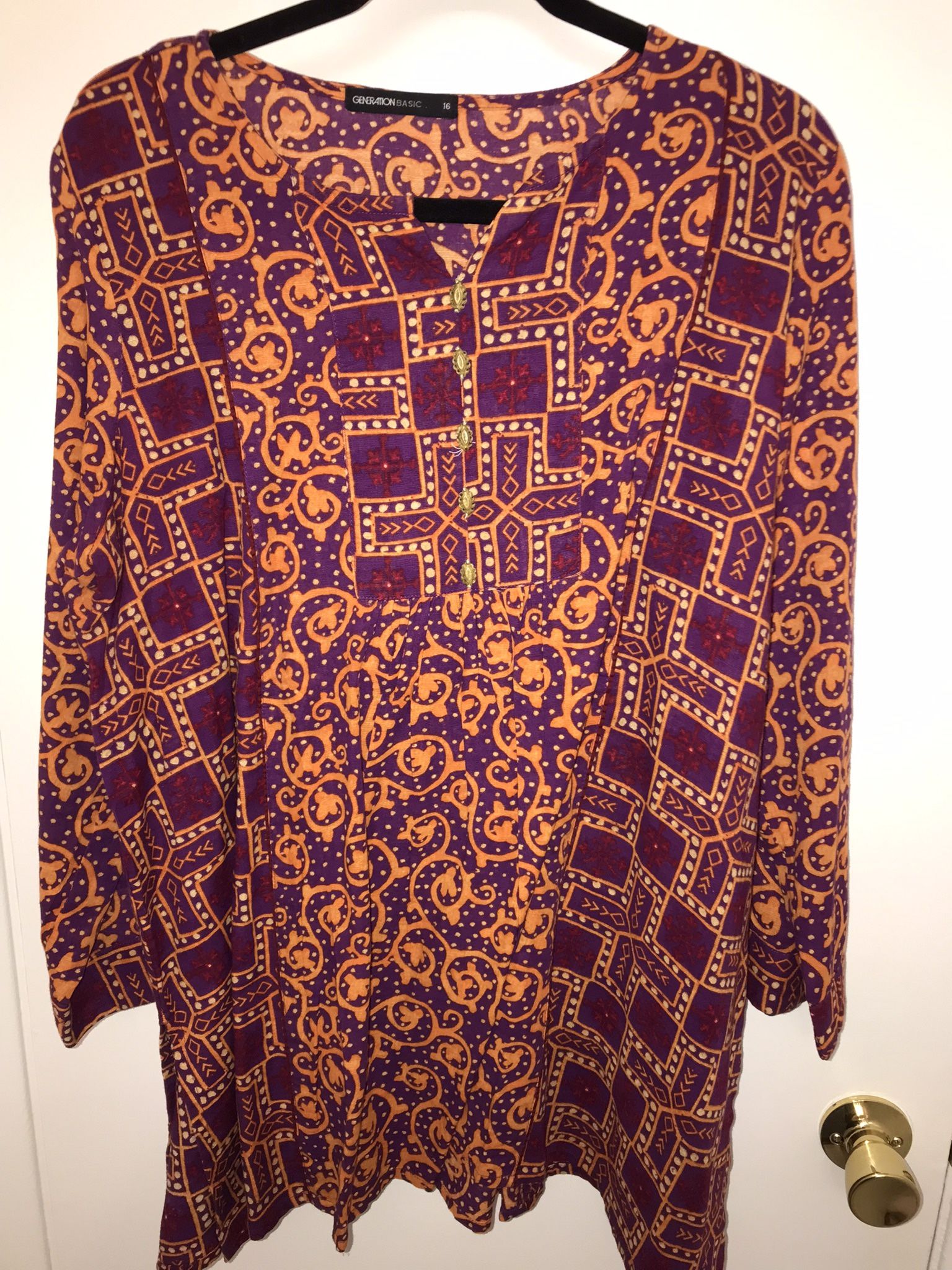 Beautiful Pakistani Style XL Size Shirt