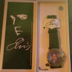 Elvis Black Leather Watch