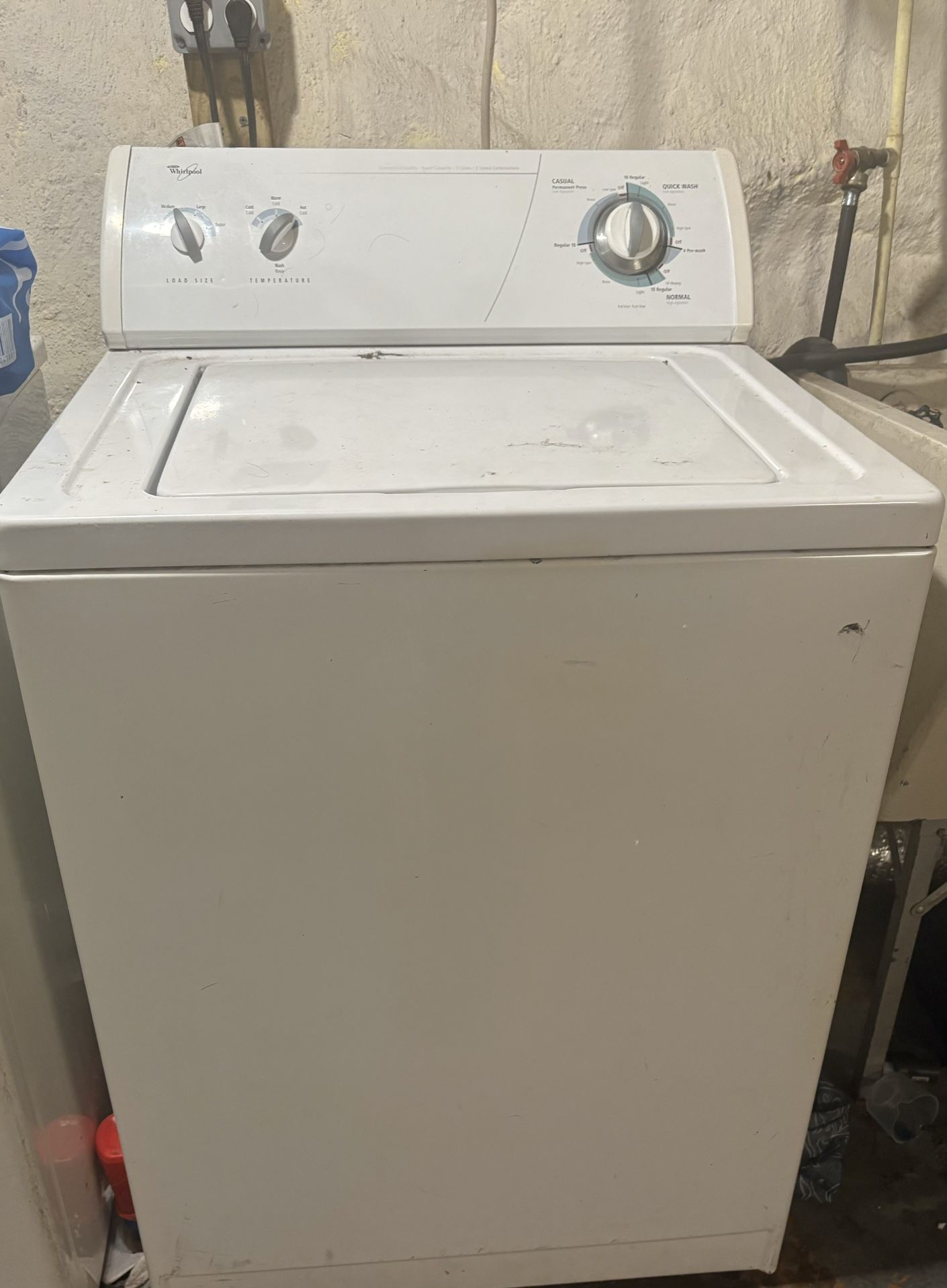 washer and dryer