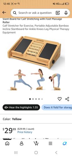 Slant Board with Foot Massage Roller