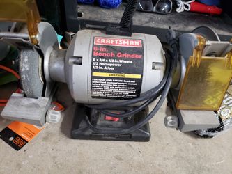 Craftsman Bench Grinder With Light