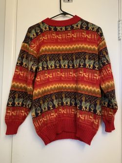 Alpaca Hand-knit Sweater.