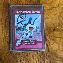 TheOdd1sOut Signed Cannonball James Card 