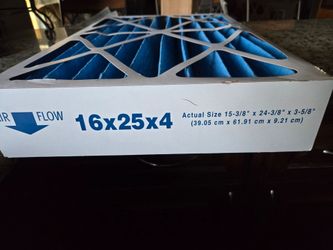 Two A/C Filters 16x25x12 Merv 8. $20