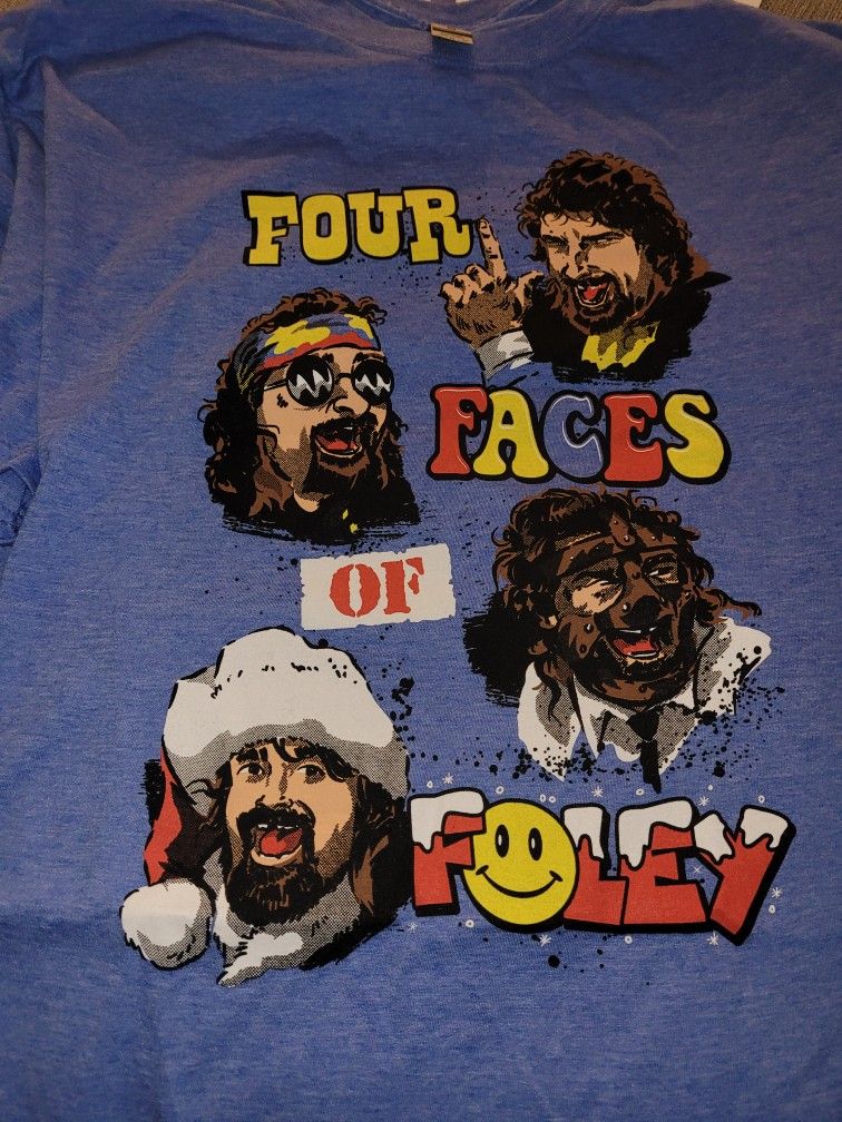 4 faces of foley Mick Foley T-shirt