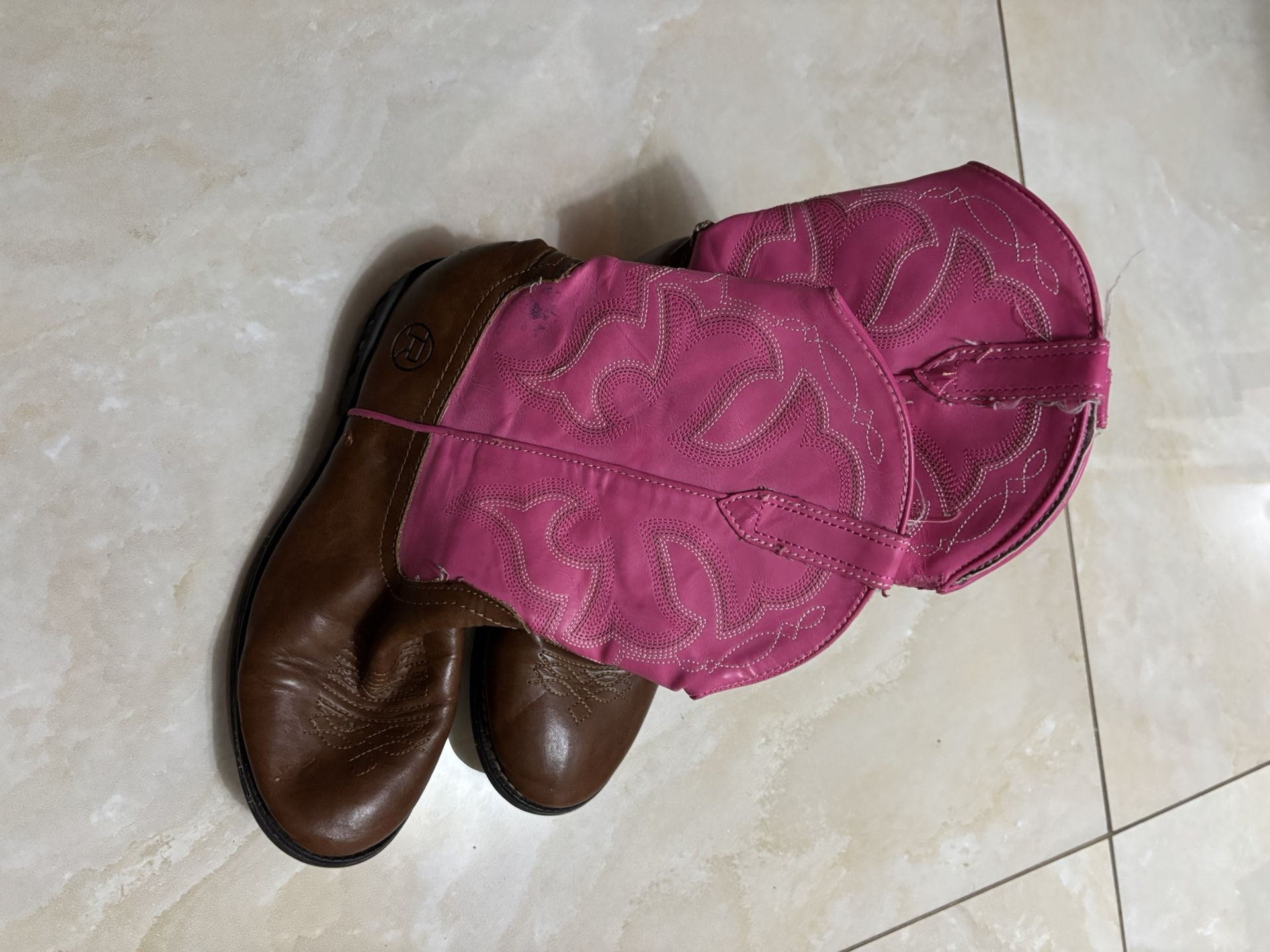 Size Child 3 Pink Cowgirl Boots