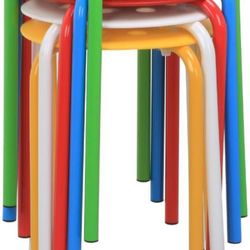 Yaheetech 17.3in Plastic Stackable Stools