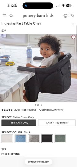 INGLESINA Baby Highchair - Black