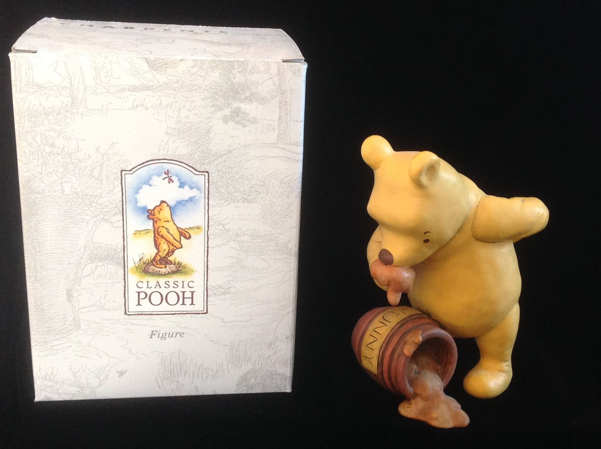 Winnie The Pooh Spilled Hunny Honey Pot Charpente Disney Resin Figurine