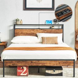 Full size Bed Frame With Headboard