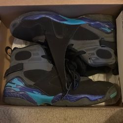 Jordan Aqua 8s 7Y