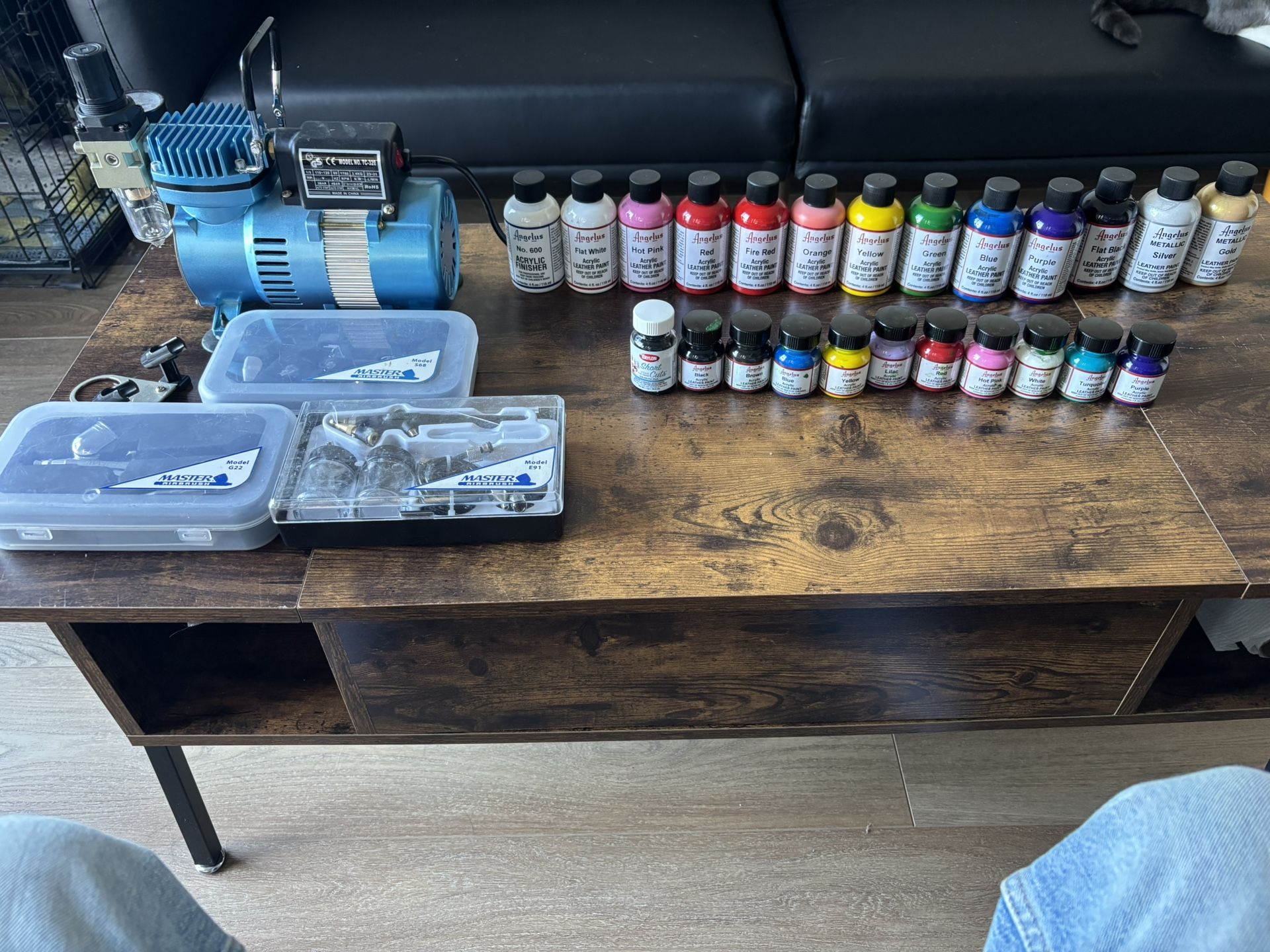 Airbrush + Shoe Paints