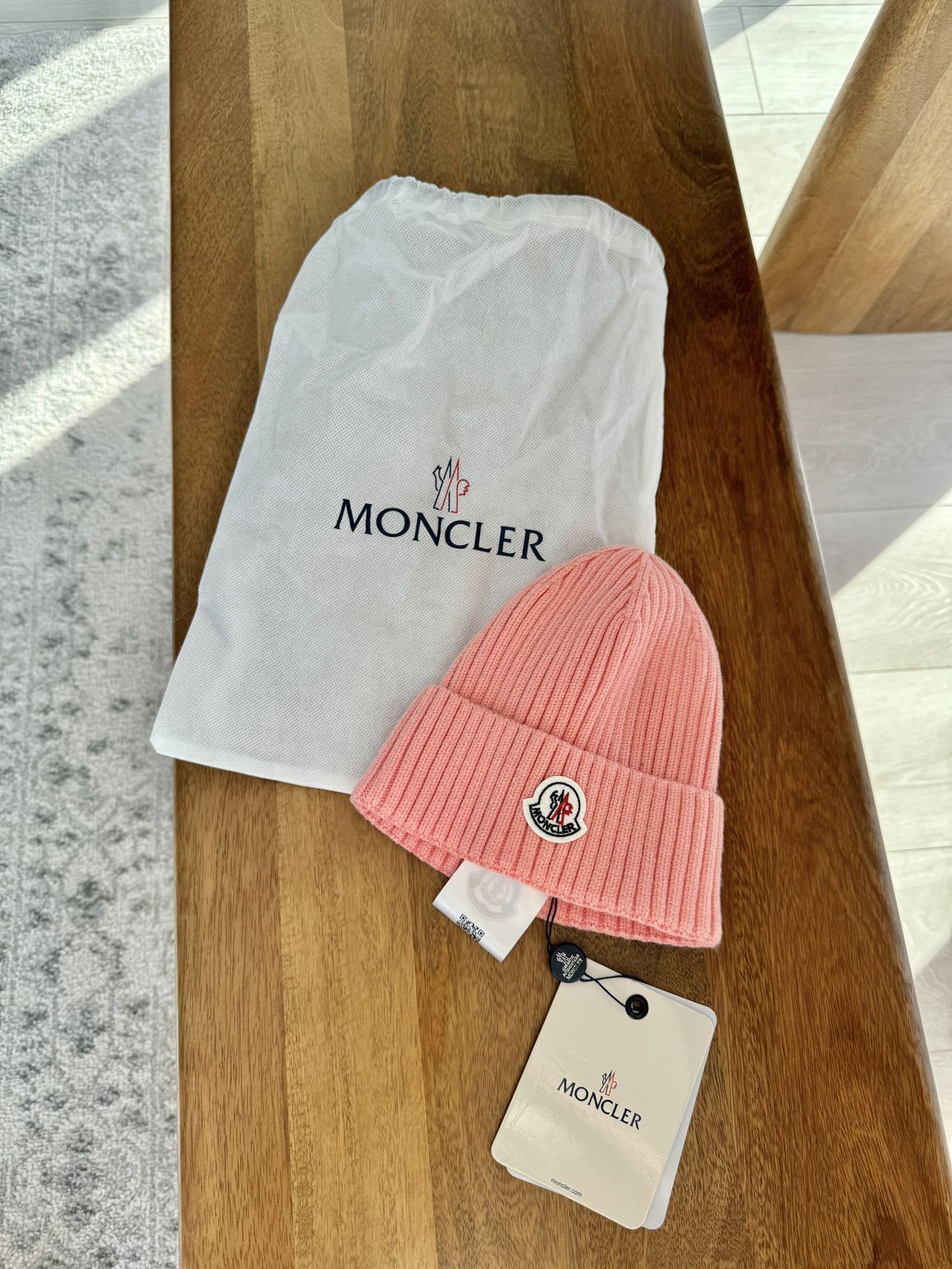Pink Moncler Beanie