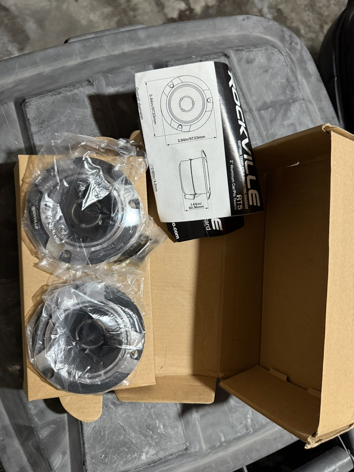 rockville rt5 tweeter 2.8 120w 4 ohms 