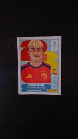 Lamine yamal panini sticker