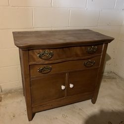 Small End Table Size Solid Wood Cabinet 