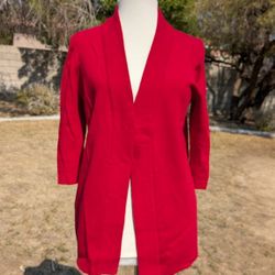 Scarlet Spring & Mercer Womens Small Casual Open-Front Cardigan Sweater Coat EUC