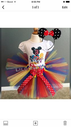 Mickey Mouse tutu set